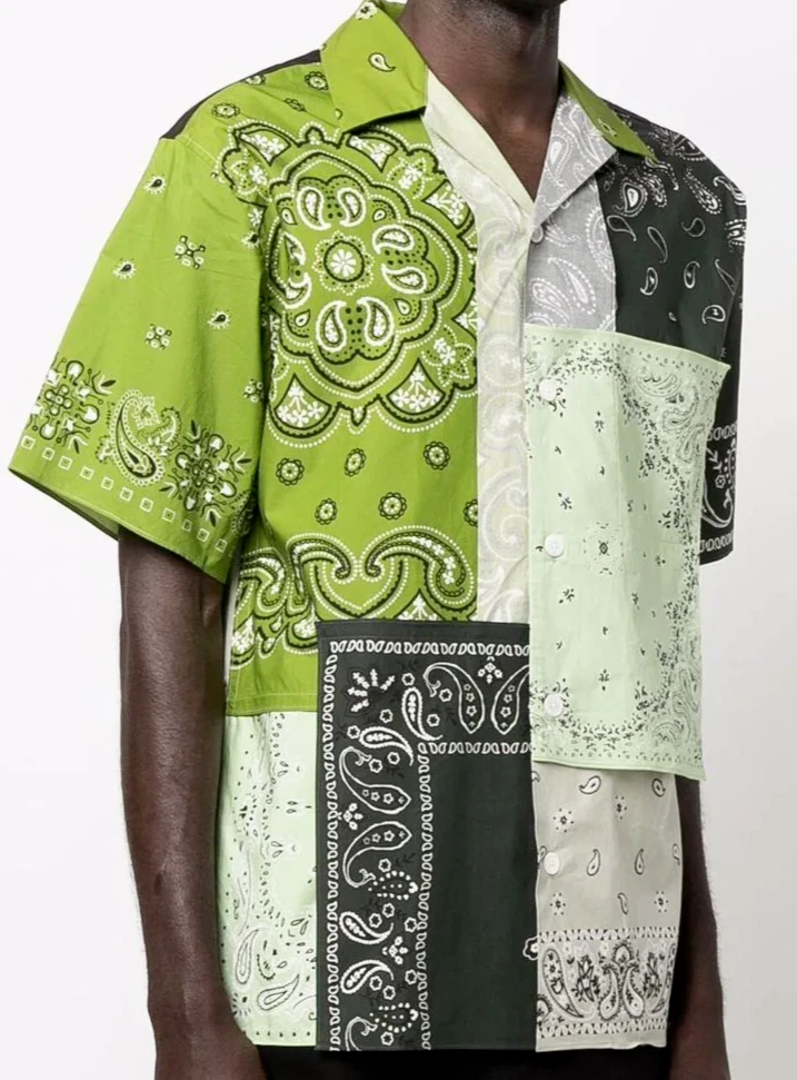 KENZO Mens Paisley u200b accented with a patchwork design of bandana prints  Small | eBay