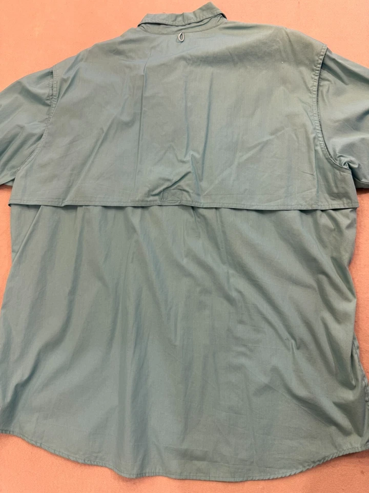 Camisa con botones de pesca deportiva mundial para hombre XXL al aire libre senderismo cuello Foto 4 de 4