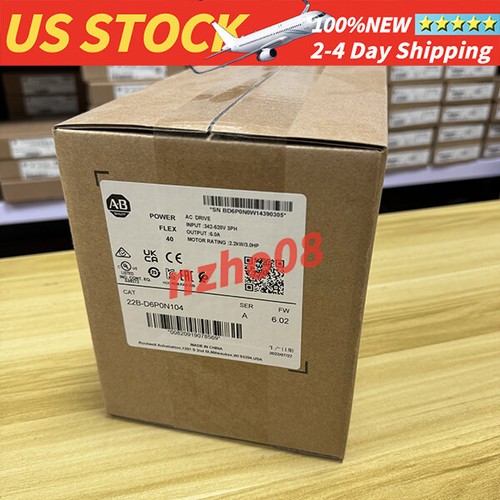 Brandneu Allen-Bradley 22B-D6P0N104 Powerflex 40 AC Antrieb 3,0 PS 2,2 kW - Bild 2 von 9