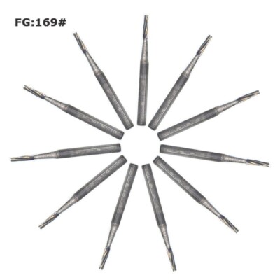 60 Fraises Dentaires FG169 Carbure – Pour Pièce à Main Haute Vitesse, Grip Friction, Marque Bomaoer