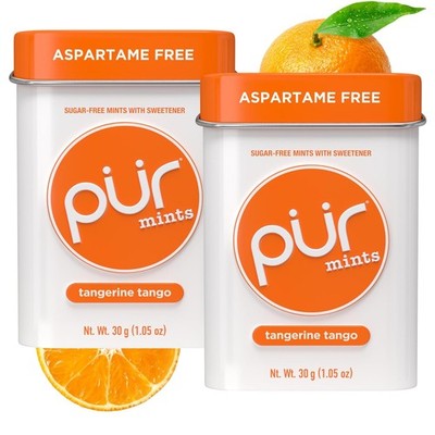 PUR Mints | Aspartame Free Mints | Made with Xylitol | Sugar Free, 30 Pieces