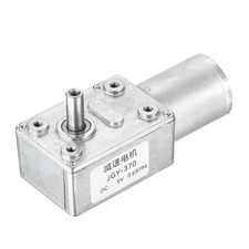MECCANIXITY DC 5V 0.5RPM Worm Geared Motor 6mm D Shaft Reduction Electric Mot...