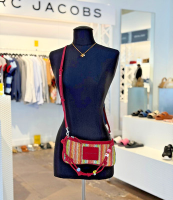 Marc Jacobs Knots Colorful beads Crossbody 4P6HSH400H02 Rhubarb Multi $358