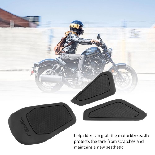Motorcycle Gas Tank Protectors Motorcycle Fuel Tank Sticker Rubber Knee Cover - Picture 13 of 22