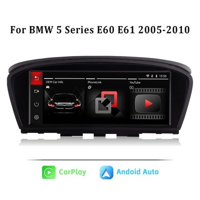 For BMW E60/E61/E90/E91/E92/E93 CCC Android Auto Display Screen CarPlay AirPlay