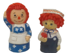 Vintage Raggedy Ann and Andy Finger Puppets Knickerbocker Toy