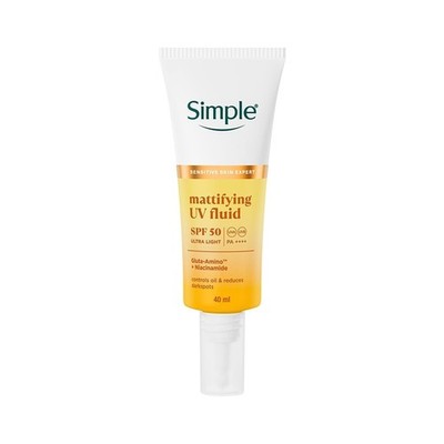 Simple Mattifying UV Fluid SPF50 PA++++ 40ml Face Sunscreen