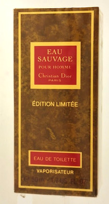  EAU SAUVAGE CHRISTIAN DIOR EDT LIMITED EDITION SILVER BOTTLE 1995'' 1.7OZ50ML!