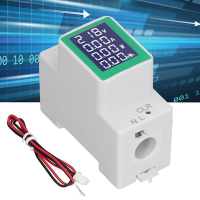 Digital Power Energy Voltmeter Ammeter Watt Kwh Power Meter Range 100A AC50-300V