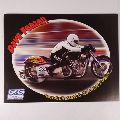 Dave Feazell Motorrad Drag Racing Renn-Programm S&S V-Twin AHRA