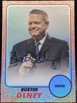 BUSTER OLNEY 2024 Topps Archives 1968 Fan Favorites AUTO Red Foilboard #/10 ESPN