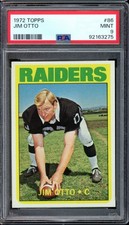 1972 Topps Football #86 Jim Otto PSA 9