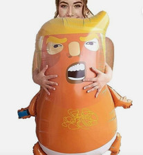 HUGE Trump Baby Blimp Balloon Balloons 47.2 Inches AM I a Baby Al Film Donald T