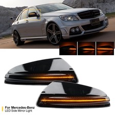 Dynamic LED Side Mirror Turn Signal Light For Benz C-Class W204 C300 C350 C63AMG