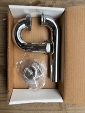 1-1/4 Chrome Plated P-Trap, 17 Gauge, Deep Flange, New in Box