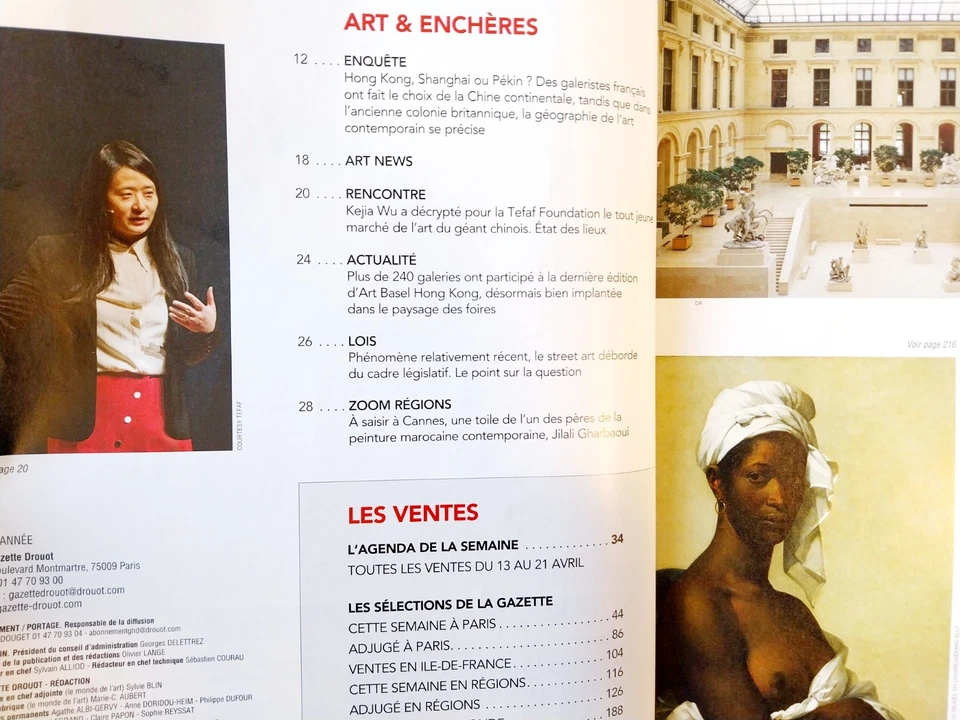 la gazette drouot 12 AVRIL 2019 marché chinois, orsay, art ... - Photo 2/4