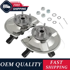 Set of 2 Front Wheel Hub + Bearing Kit Assemblies For Dodge Caliber 2007-2012