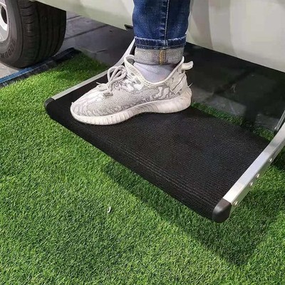 NEWFOM RV Step Rug Black 18'' Wide 10'' Depth