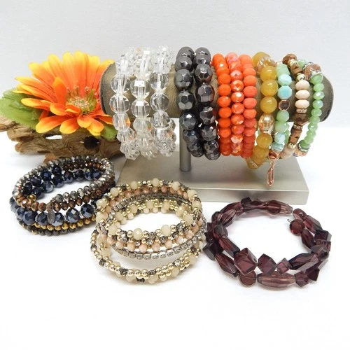 VINTAGE TO NOW FASHION/COSTUME JEWELRY BRACELET LOT ASSORTED TYPES & MATERIALS