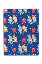 Bluey And Bingo Balloon Throw Blanket NEW Silk Soft Touch 46 X 60 NWT