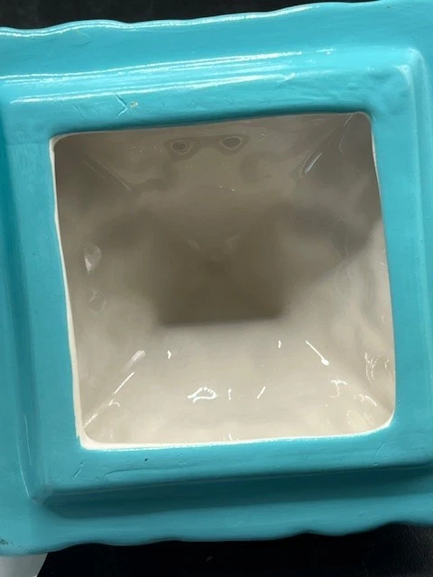 Disney Alicia a través del espejo galletas de David verde azulado reloj tarro de galletas en muy buena condición Foto 4 de 4