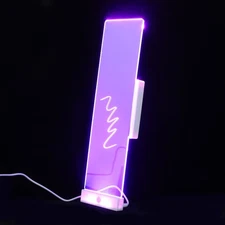 1Set Computer Monitor Memo Message Board with LED Light - Clear Writing Panel