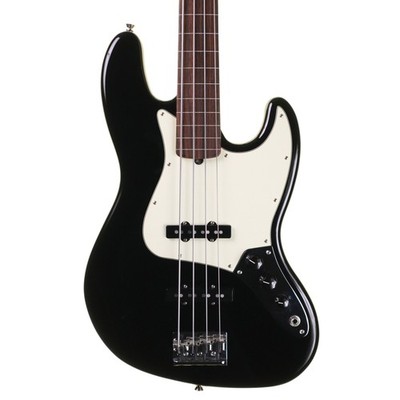 Fender American Pro Fretless Jazz Bassgitarre, schwarz mit Koffer (gebraucht)