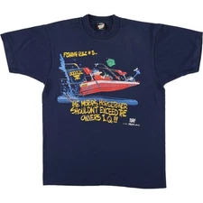 Vintage 90'S Screen Stars Best Print T-Shirt Made in USA Men's Size Large