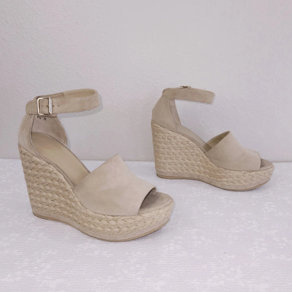 Sandalias de cuña Stuart Weitzman Sohojute alpargata mujer 9,5 tacón plataforma zapatos de salón Foto 2 de 4
