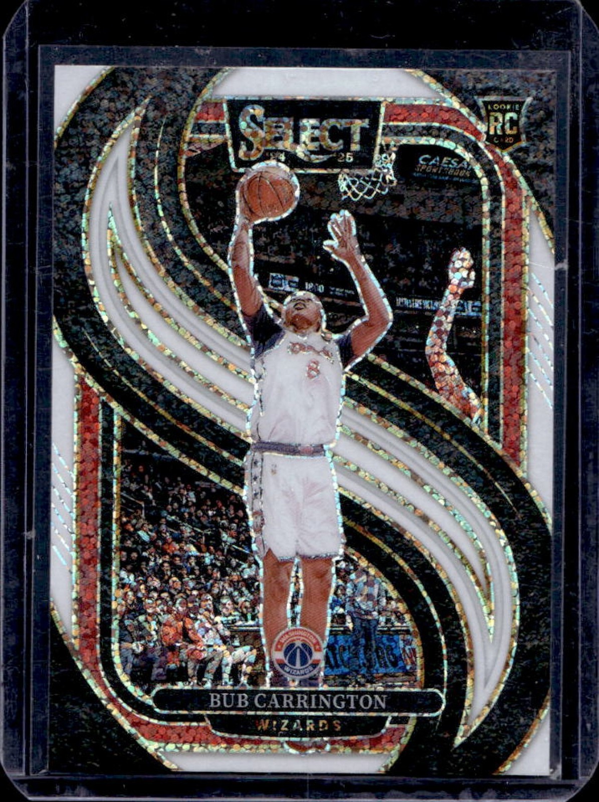 2024-25 Select Bub Carrington Premier RC White Sparkle Prizm SP #197 Wizards