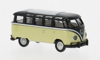 Brekina 31851 - 1/87 Vw T1B Samba, Schwarz/HellgrüN, 1960 - Neu