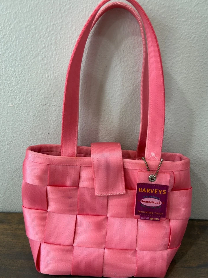 Bolso de cinturón de seguridad Harvey's rosa con forro de corazones bolso cartera Foto 2 de 4