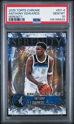 Anthony Edwards #SY-4 2025 Topps Chrome Serenity card
