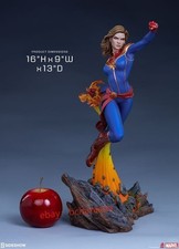 SIDESHOW CAPTAIN MARVEL AVENGERS ASSEMBLE EXCLUSIVE STATUE SEALED  New