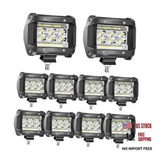 4Inch LED Pod Lights, 10Pcs 78W Flood Spot Combo Beam LED Work 4 Inch 10 Pack