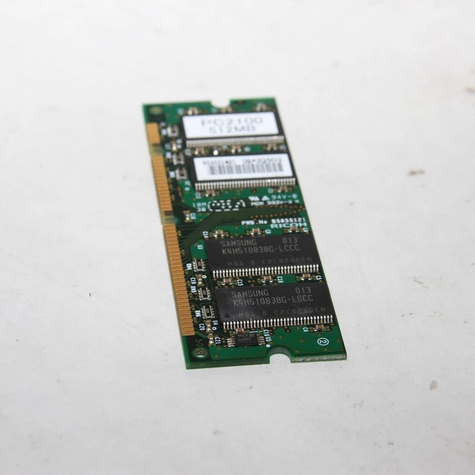 Ricoh B5855140 512MB DDR1 SO-DIMM Memory Module MP201/MP4000/MP5000 Untested - Image 2 of 3