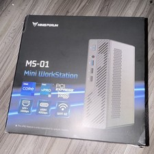 New MINISFORUM MS-01 Mini PC Intel Core i9 13th Gen 32GB 1TB SSD WiFi Silver
