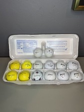 14 Used Golf Balls; TaylorMade, Callaway, Titleist, Srixon, Top Flite, Hogan