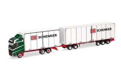 Herpa LKW Volvo FH4 Glob  Schwedencombi-KHZ. DB Schenker grün 316163