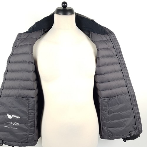 Piumino Jack Wolfskin uomo M grigio nero Stormlock 700 trapuntato giacca - Foto 7 di 11