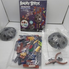 K'NEX Angry Birds Space Crater Crash 72437 Incomplete With Instructions Read  