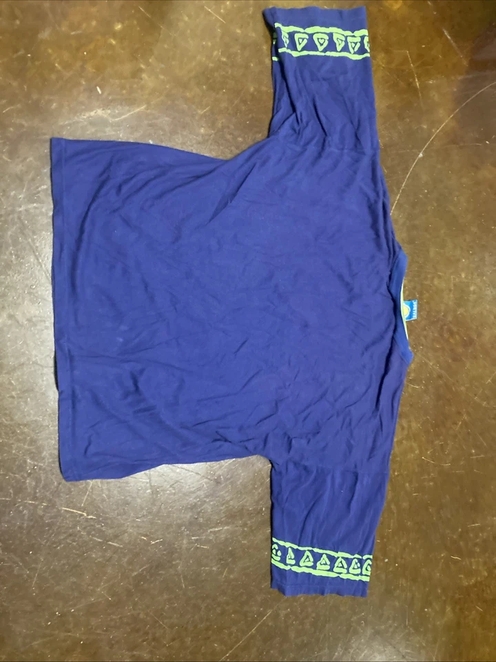 Camisa DE COLECCIÓN Playa Vela Surf Neón Puntada Única Balboa Island Años 90 XL Azul Foto 2 de 3