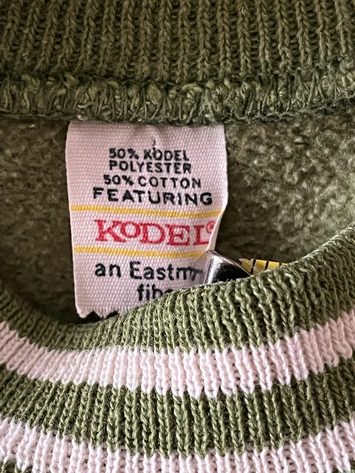 Suéter De Colección Años 70 80 Flor Mofeta Media Manga 2T Niño Pequeño 50/50 Algodón Kodel Foto 4 de 4