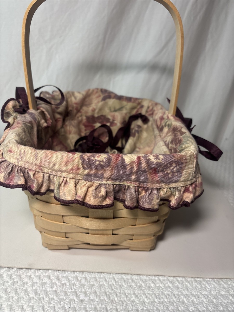 Longaberger Medium Market 1997 With Liner And Tag Basket Make A