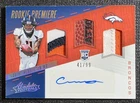 A2017 Panini Absolute Rookie Premiere Carlos Henderson 41/99 Rc-Mem-Auto Broncos