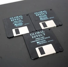 Global Effect (Commodore Amiga) Floppy Disks Tested! Great shape!