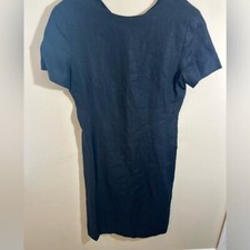 Ralph Lauren Black 100% linen Shift Dress Blue Label size 10 USA