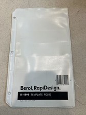 Berol RapiDesign R-1999 Template Folio