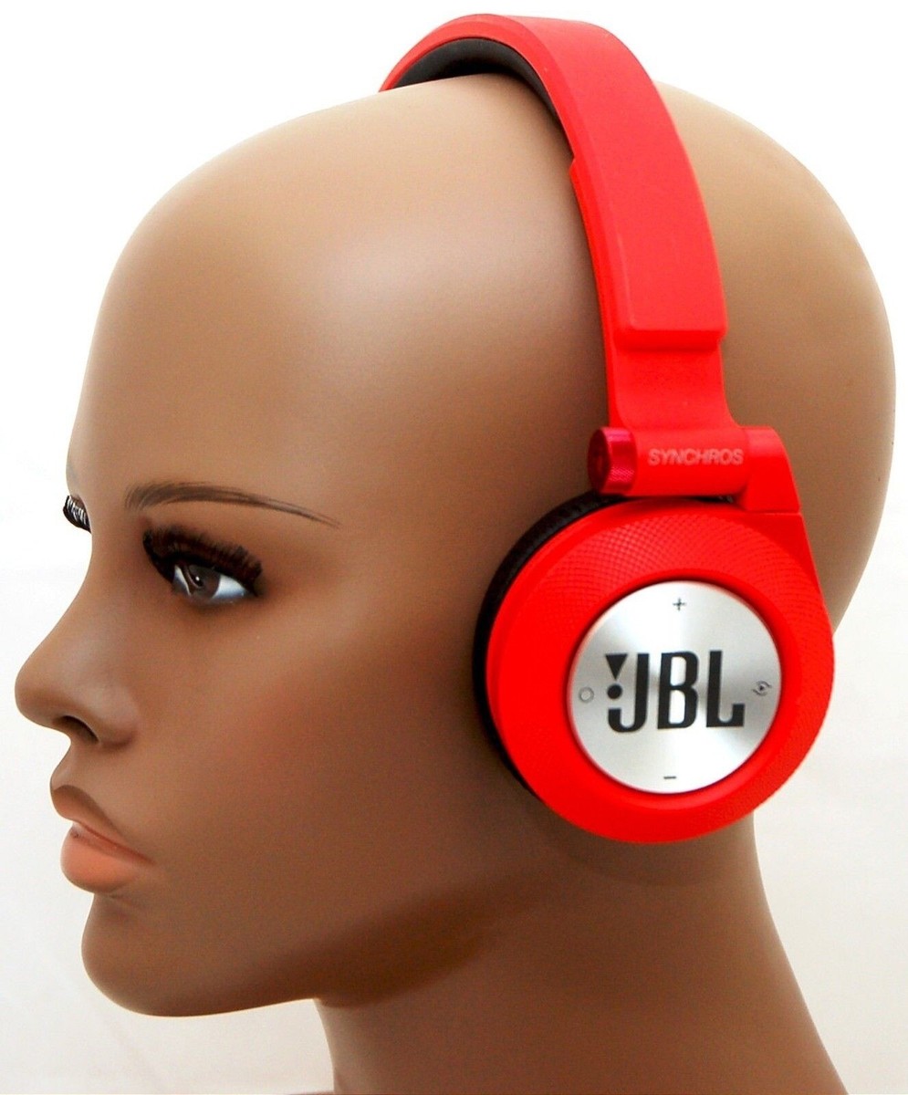 JBL E40BT RED Synchros Bluetooth Folding Stereo Headphones w
