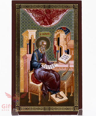 Christian Wooden Icon of Matthew the Apostle Левий Матфей 4.6